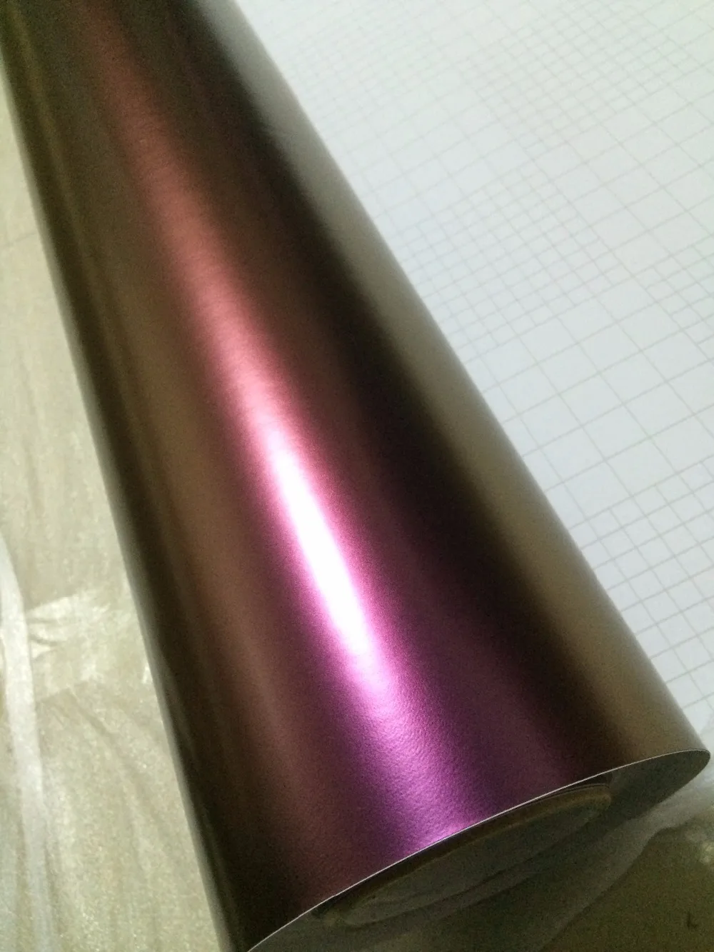 Satin gold purple matte car wrapping chameleon vinyl sheets (3)