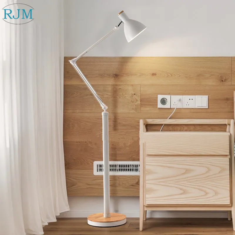  Nordic Modern Minimalist LED Creative Rocker Arm Living Room Tea Table Lamp Bedroom Bedside Lamp Wo - 32880518246