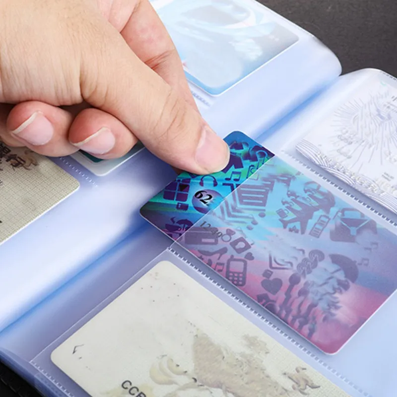 Кожаный 300 визитных карточек, ID кредитный держатель для карт, чехол-книжка, органайзер
