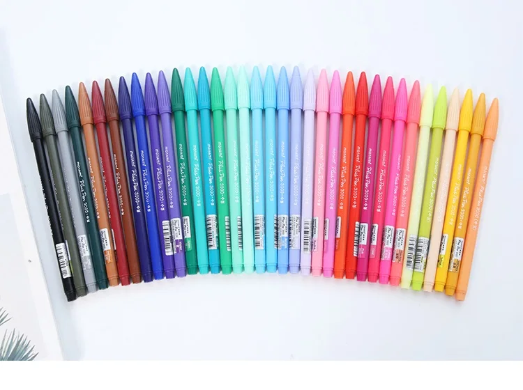 Набор цветных гелевых ручек 12, 24, 36, цветные микронные волоконные ручки для письма, рисования, эскиз канцелярских товаров, офисные школьные принадлежности A6261