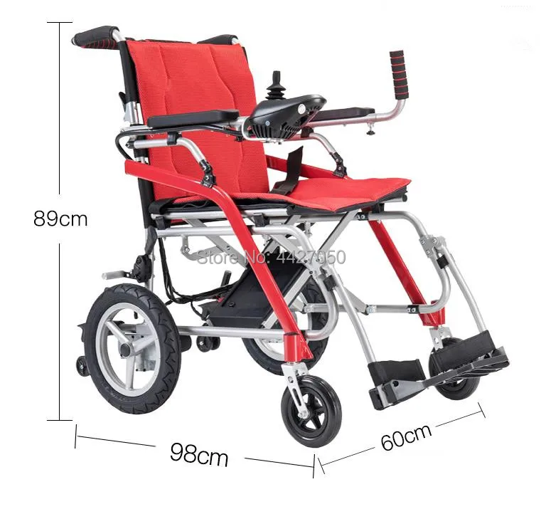 big capacity foldable carry lightweight folding electric wheelchair attachment for eldly