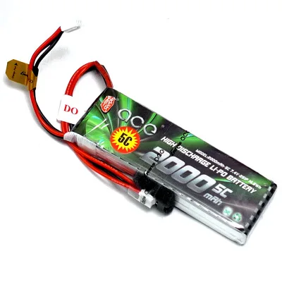 

Gens ace Lipo Battery 2000mAh 2S 3S 5C with Futaba EHR Plug for Flysky Controller Flight Controller RC Transmitter Receiver