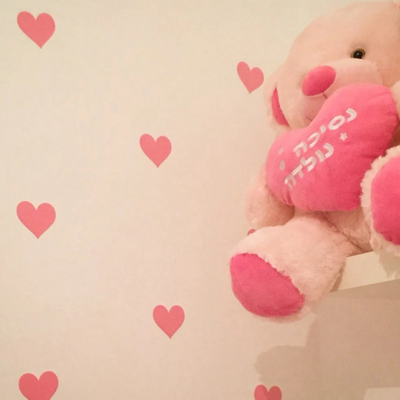 Mini Hearts Wall Stickers , Little Hearts Wall Decals Removable Art