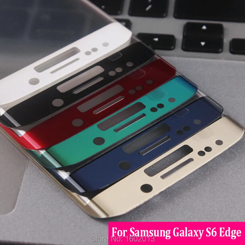 imágenes para Para Samsung S 6 Edge planchas de las tapas Protector de pantalla para Samsung Galaxy S6 borde G925 teléfono película de pantalla cristal 6 Color imágenes para Para Samsung S 6 Edge planchas de las tapas Protector de pantalla para Samsung Galaxy S6 borde G925 teléfono película de pantalla cristal 6 Color