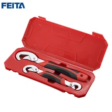 FEITA 2 шт Портативный Регулируемый Быстро оснастки и разводной ключ универсальный набор гаечных ключей для гаек и болтов всех форм и размеров
