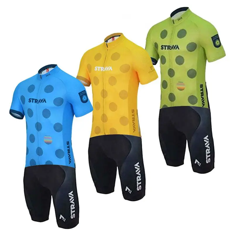 

STRAVA Triathlon Cycling Jersey Quick Dry Short Sleeve Cycling Skinsuit Bike Jersey outdoor Riding Wear set Ciclismo Uniformes