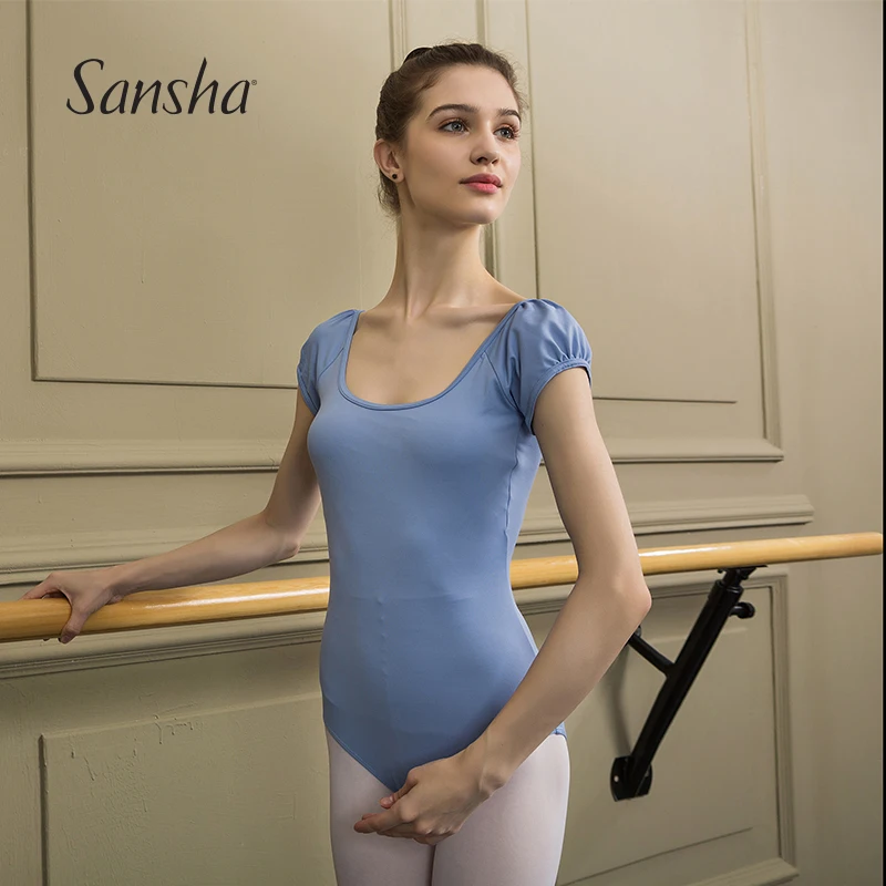 

Sansha Ballet Dance Leotard Cap Sleeves Comfortable Ballet Practice Dancewear LE3510M