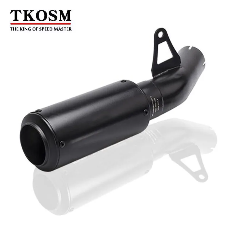 

TKOSM Motorcycle Exhaust +Middle Pipe Stainless Steel Muffler Link Pipe Middle Section Adapter Pipe for BWM S1000RR S1000R S1000