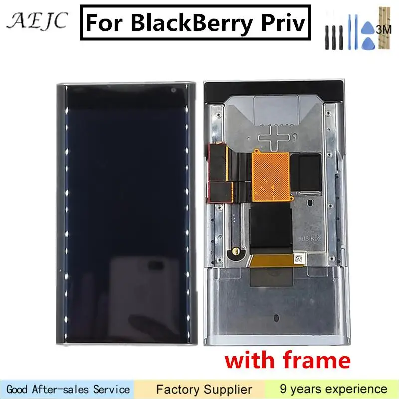 

5.4" LCD For BlackBerry Priv LCD Display Touch Screen Digitizer Assembly With Frame Replacement Parts For BlackBerry Priv LCD