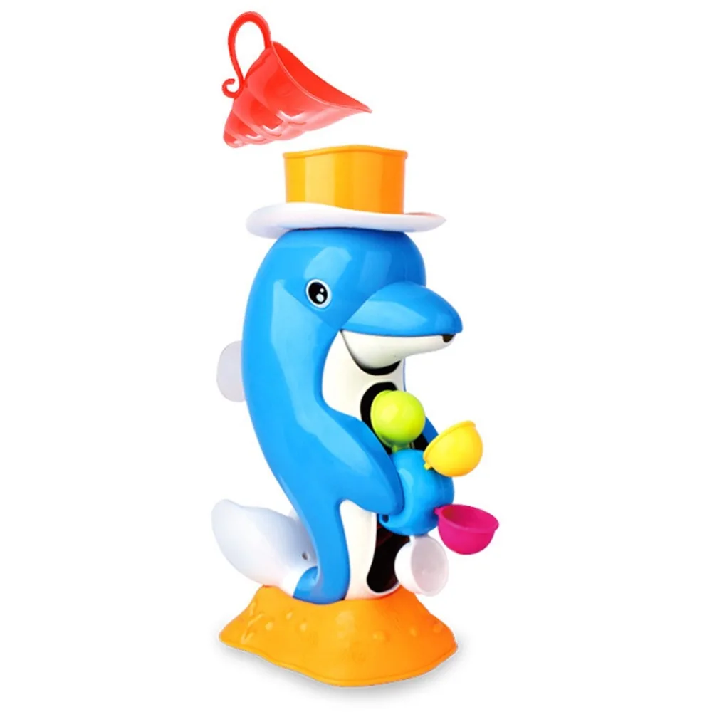 

MALI-Card Baby Infant Wow Iraq Bath Toy Dolphin Bath Infuse Water Toy safe and non-toxic Baby Bath Bathroom Shower Toy