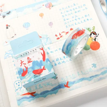 

planner sticker , gold fish, week month travel patterns