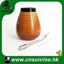 1 компл./лот нежный Аргентина Yerba Коврики тыквы комплекты Керамика кальян с нержавеющей соломы Bombilla и щеточка для чистки Лидер продаж