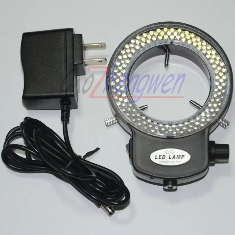AmScope LED-60-YA 60 LED Microscope Ring Light with Mounting Adapter
