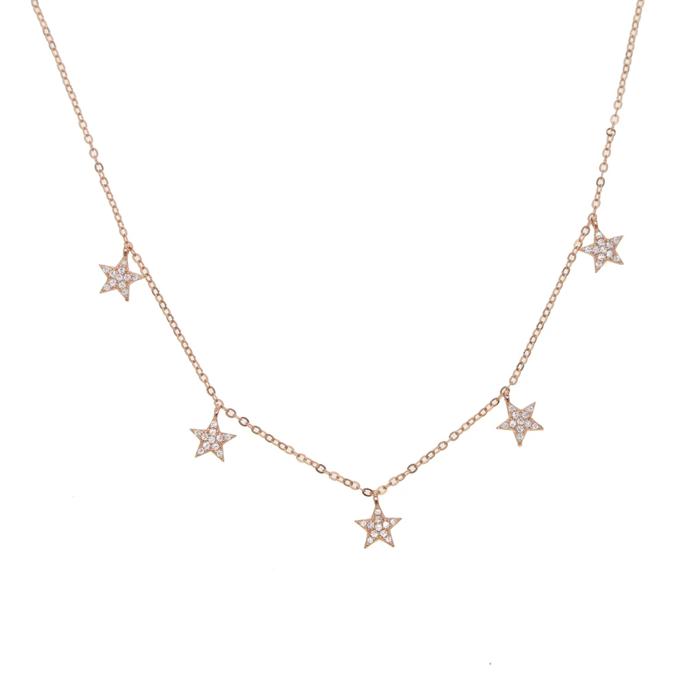 

Dainty Tiny Star Choker Necklace for Women Bijou Necklaces Pendants Simple Boho sparkling Layering Chokers Chockers 925 silver