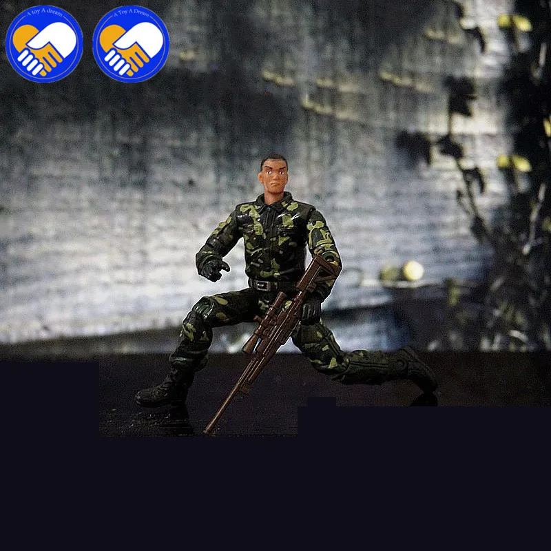 Новинка 10 шт./лот случайный выбор C.O.R.P. Военная фигурка Lanard масштаб 1:18 подвижная