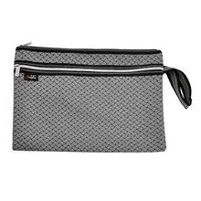 Человек компактный коса с принтом две секции на молнии серый файл папки карман сумка