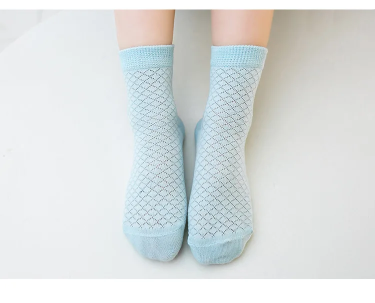 5 пар/лот, г. Новые летние сетчатые носки для мальчиков и девочек, комплект От 0 до 12 лет, Детские тонкие короткие удобные хлопковые носки для малышей