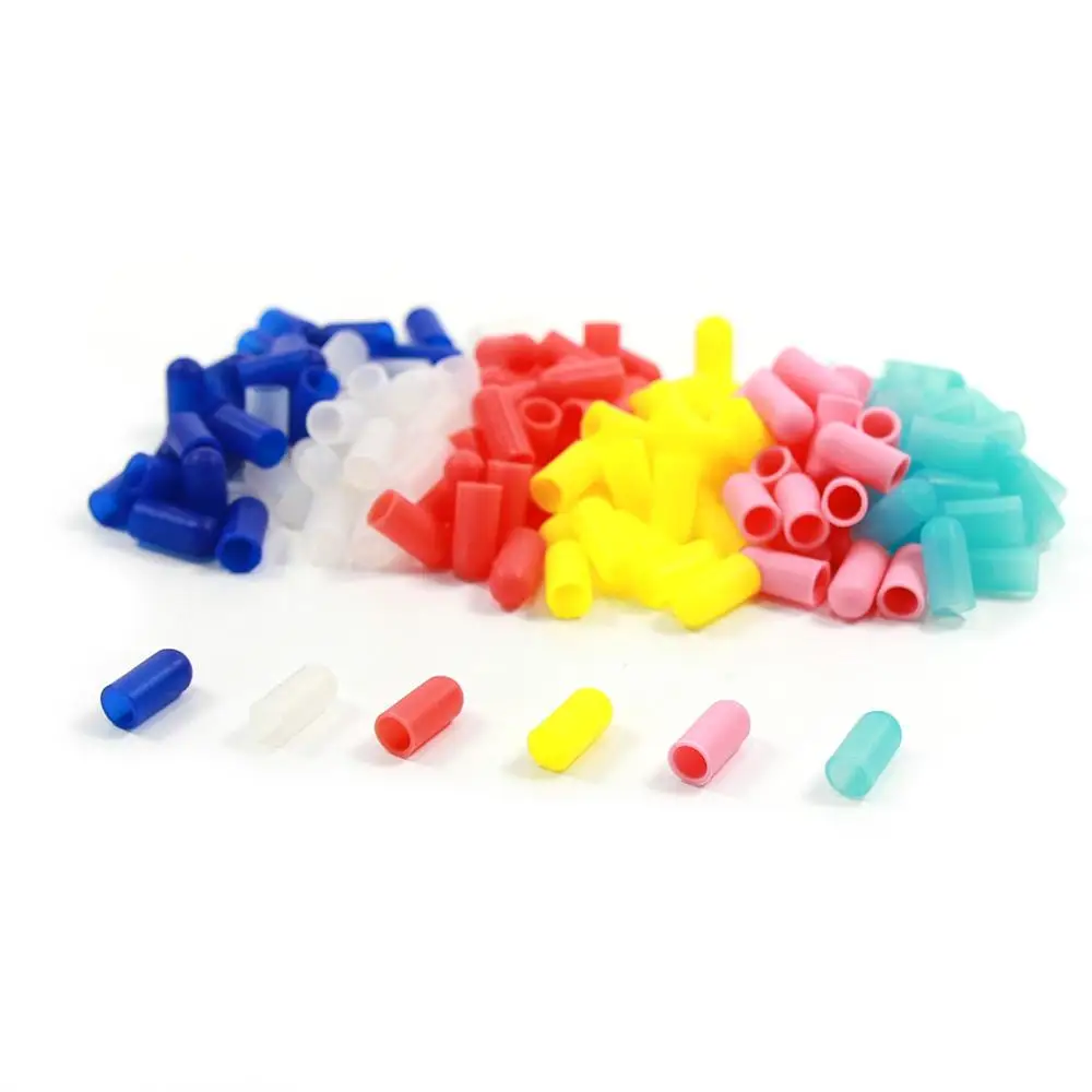 

XPT02 150pcs Caps / Covers for 5mm Grain of Wheat Bulbs LEDs Mixed Color NEW