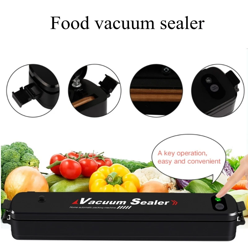 Household Food Vacuum Sealer Machine Sealing Saver Food Packaging Machine Vacuum Sealer Packer Household Food Vacuum Sealer Machine Sealing Saver Food Packaging Machine Vacuum Sealer Packer