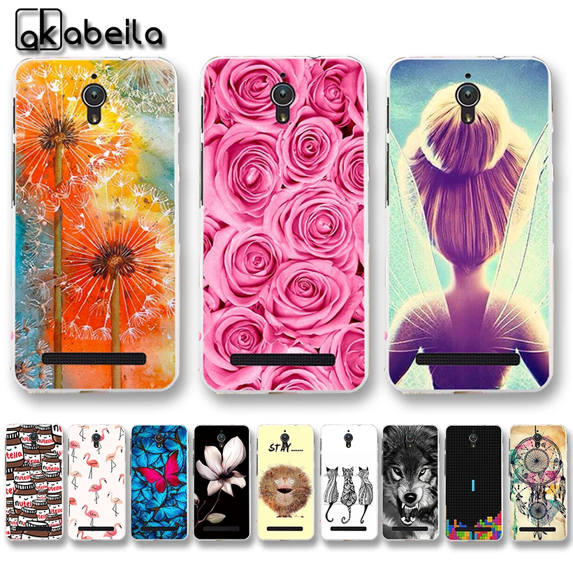 

AKABEILA Soft TPU Phone Cases For Asus Zenfone C ZC451CG Z007 ZenfoneC 4.5 inch Covers Nutella Flamingo Tetris Bags Skin Bumper