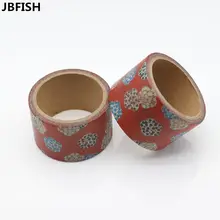 Получить скидку Jbfish красивый цветок васи лента DIY декоративные записки планировщик изоляционная лента клейкая лента канцелярские 9012