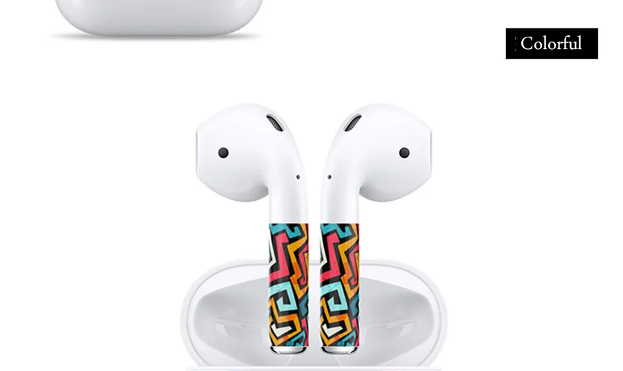 1 комплект защитная наклейка для Apple Airpods, зарядная коробка+ пленка против потери для AirPods, беспроводные аксессуары для наушников, наклейка