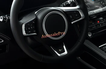

ABS Matt Steering Wheel Centre Logo ARound Ring Cover Trim for Jaguar XF X260 2016-2017 car accessories