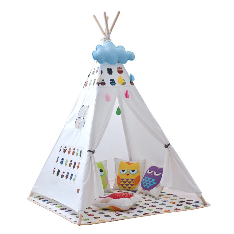 

Tent Game House Interior Princess Girl Boy Toy Room Baby Reading Corner Triangle Decoration