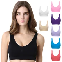 Женский пикантный с подкладками танки, Не оставляющий следов надежный дизайн, ударопрочный, тонкое нижнее белье женские Пуш-ап бюстгальтеры S-3XL FS99