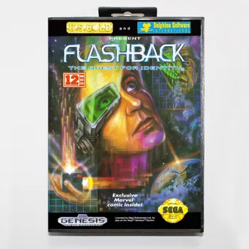 

16 bit Sega MD game Cartridge with Retail box - Flashback game card for Megadrive Genesis system