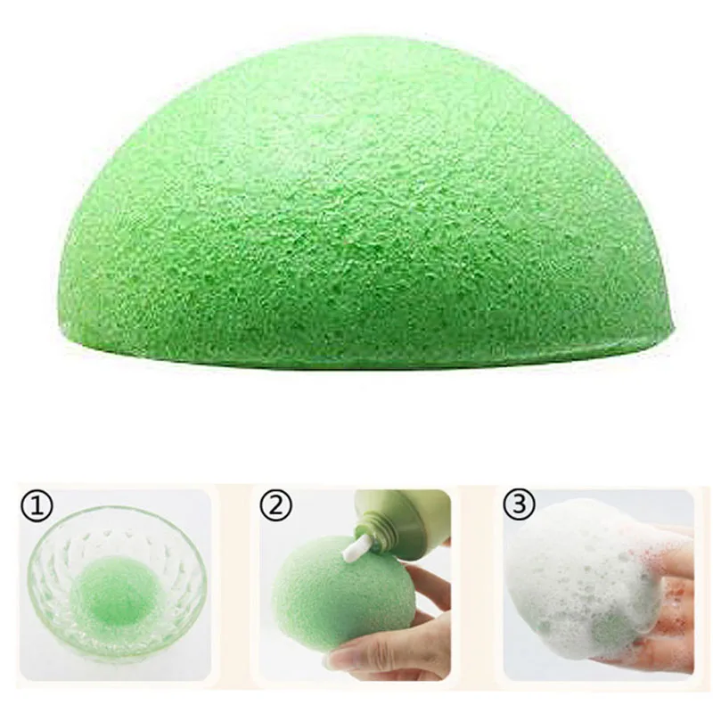 Мини губка для очищения лица Konjac Konnyaku 1 шт. уход за лицом макияжа косметические