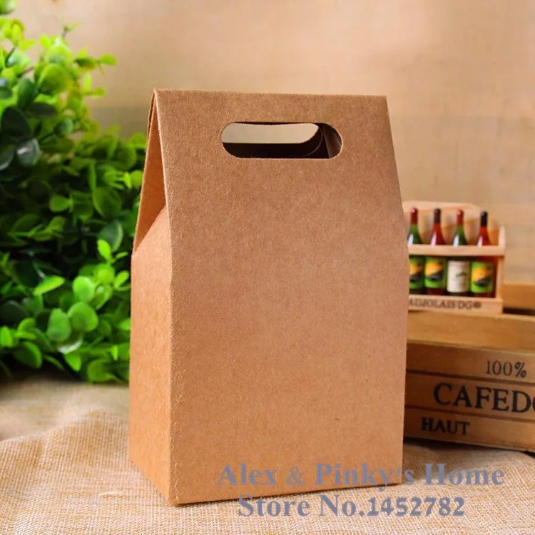 10 шт./лот) Подарочный пакет из крафт-бумаги для закусок Конфеты упаковочные мешки для печенья упаковка ручной работы упаковочный пакет для выпечки подарочная коробка