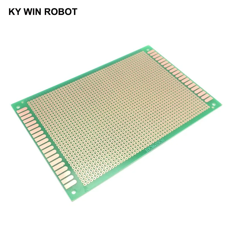 1 шт. 10x15 см 10x150 мм OSP Односторонний Прототип PCB универсальная печатная плата зеленая масляная плата для Arduino