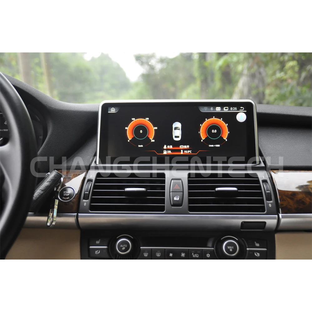 Perfect Car Multimedia GPS Navigation for BMW X5 E70 X6 E71 CIC System with Aux BT WiFi 3D Map New Android 9.0 NEW Black Touch Screen 22 4