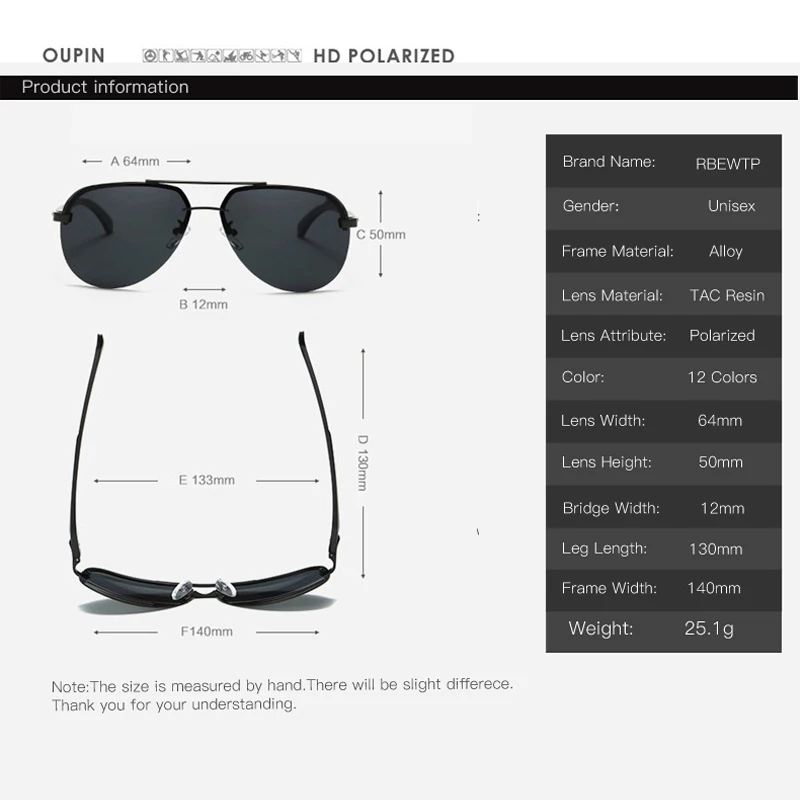 RBEWTP, новинка, Классическая оправа из сплава, мужские солнцезащитные очки, поляризационное покрытие, зеркальная оправа, очки, авиационные солнцезащитные очки для женщин