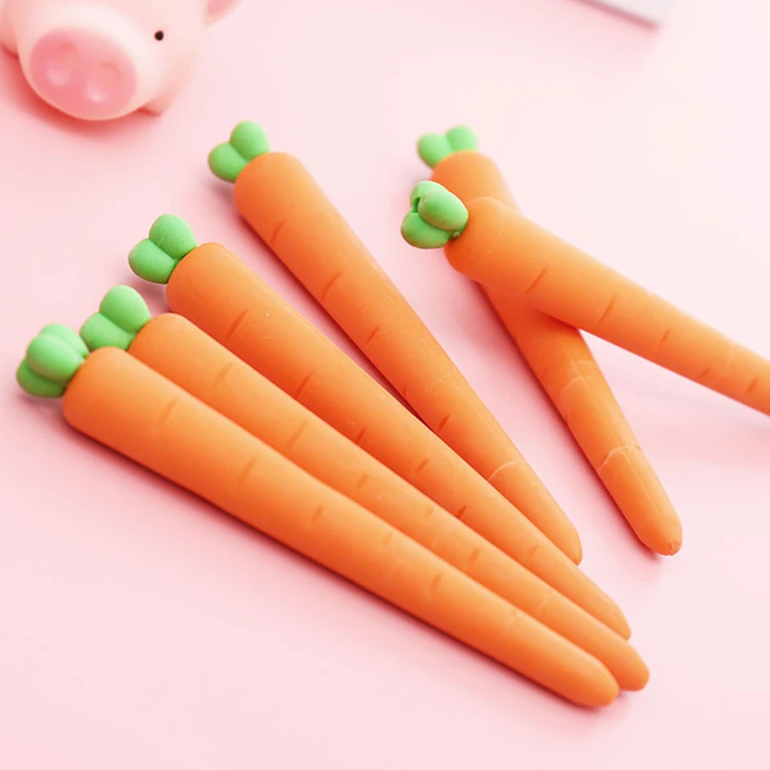 9,6 см ластик морковь для карандашей ПВХ карандаш ластик для детей подарок для рисования и письма ластик креативные канцелярские принадлежности Школьные офисные принадлежности