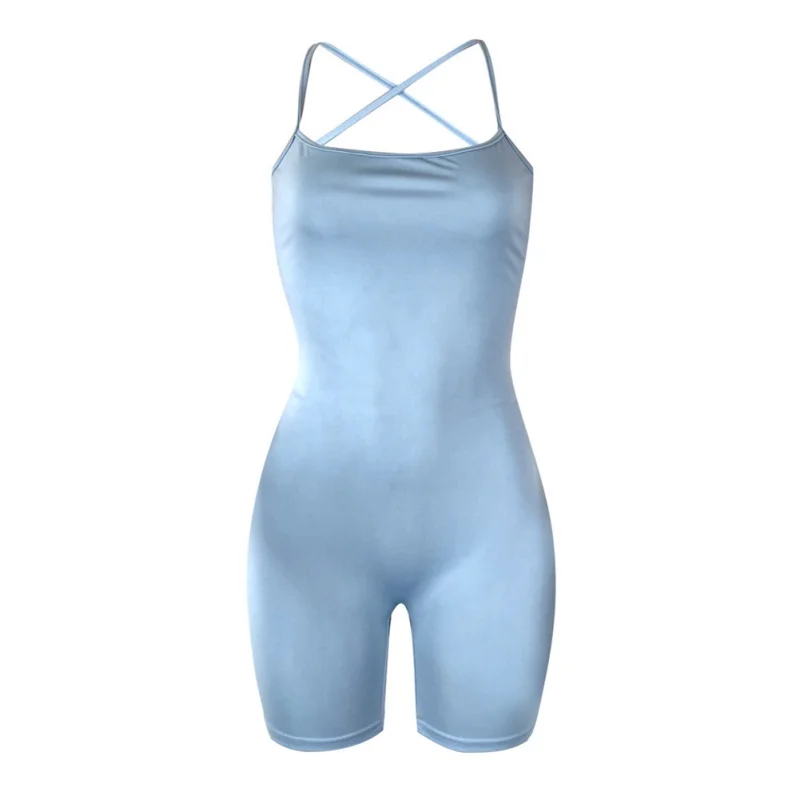 Women Summer Sexy Backless Bandage Jumpsuit Playsuit Lace Up Bodycon Rompers Women Solid Beach Casual Club Playsuit Overalls Women Summer Sexy Backless Bandage Jumpsuit Playsuit Lace Up Bodycon Rompers Women Solid Beach Casual Club Playsuit Overalls