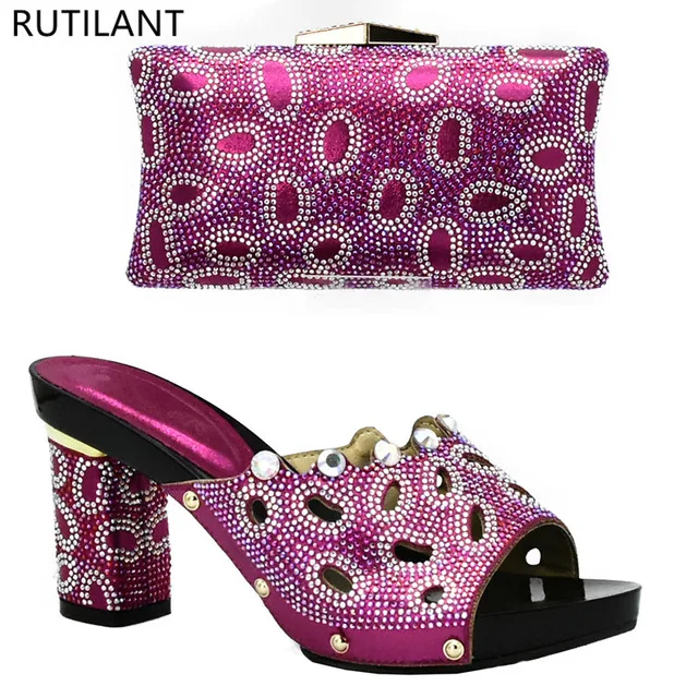 Laatste Afrikaanse Italiaanse Schoenen en Tas Set Versierd met Strass Hoge Kwaliteit Italiaanse Dames Schoenen en Tas Set Niegrian Schoenen Laatste Afrikaanse Italiaanse Schoenen en Tas Set Versierd met Strass Hoge Kwaliteit Italiaanse Dames Schoenen en Tas Set Niegrian Schoenen