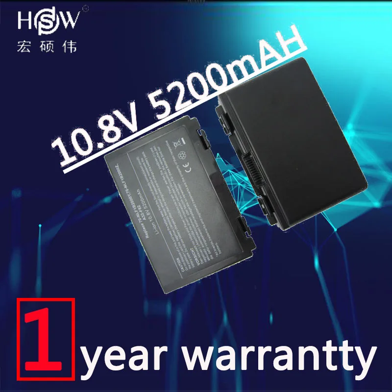 

HSW 5200mAh 6 cells battery for Asus k50ij k50ab a32 f82 k50id k42j k40in k50in F52 F82 K40 K50 K40E K51 K60 K70 A32-F52 A32-F82