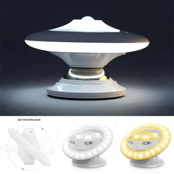 

IKVVT 360 degree Rotating LED Night Light Motion Detector Sensor Night Light Battery Lamp