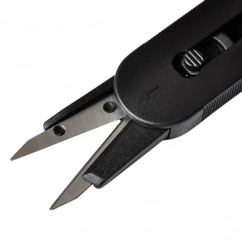 

OLOEY 5pcs 5" fish use Scissors black color mini metal scissors grip plier multifunctional scissors line cutter fishing tools