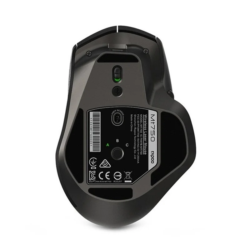 Tanie Rapoo Rechargeable multi mode bezprzewodowa mysz przełącz między Bluetooth i 2.4G podłącz 4 urządzenia mysz laserowa komputer biurowy mysz