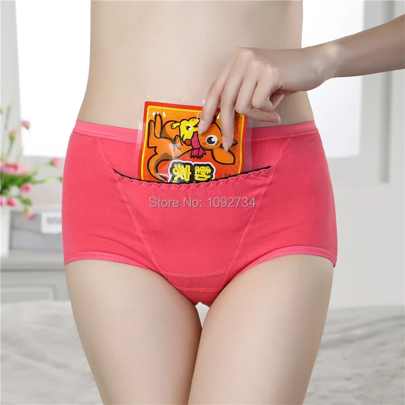 2015 New Design Panties With Pocket Women Cotton Panties Menstrual