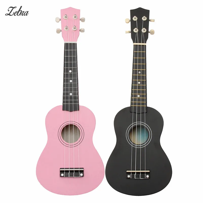

Zebra 21 inch 12 Fret Acoustic Maple Wood Basswood Soprano Ukulele Nylon 4 Strings Guitar For Musical Instrument Ukulele Lover