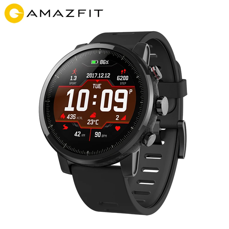 

English Version AMAZFIT Stratos AMAZFIT 2 Smart Sports Watch Bluetooth GPS 512MB/2GB 5ATM Waterproof 1.34" 2.5D Screen GPS Watch