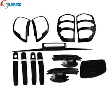 for ford ranger T6 wildtrak accessories ABS car styling black kit full set for ford ranger