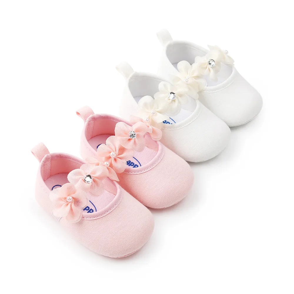 

Baby Girl Pearl Fashion Cotton Toddler First Walkers Kid Shoes