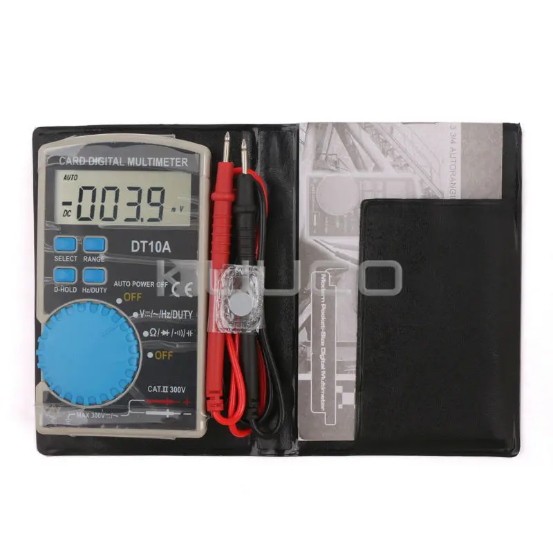 

AC/DC Ultra-thin Portable Meter Volt/Resistance/Frequency/Capacitance/Diode Multifunction Tester LCD Digital Multimeter
