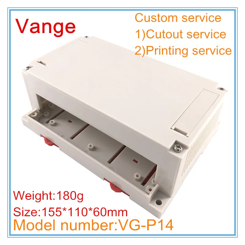 1 шт./лот модуль преобразователя шасси коробки для проекта 155*110*60 мм ABS пластик diy распределительный корпус выход коробка для PLC реле датчика