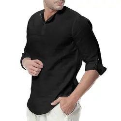2019 Повседневное модные мужские рубашки Летний стиль с принтом в полоску Для мужчин платье рубашка среднего рукавом Летний стиль наряд